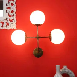 eliante by jainsons lights Ravvissante Metal Novelty Wall Light (Gold) image 1