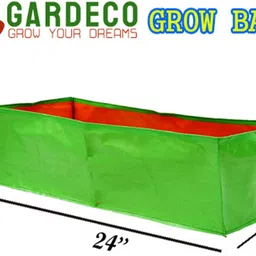 gardeco 260 GSM HDPE UV Treated Heavy Duty Rectangle Type(24x12x6-Inch - Pack of 10) Grow Bag image 2