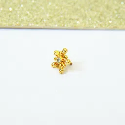 fashion2021 Cubic Zirconia Gold-plated Plated Brass Nose Stud image 2