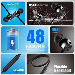 necktech bullets wireless z2 anc Bluetooth Headset image 4