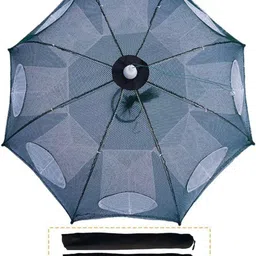 citynet Umbrella Fishing Net 8 Side Pocket Foldable Bait Fish Trap Nylon Fish Catcher Fishing Net image 4