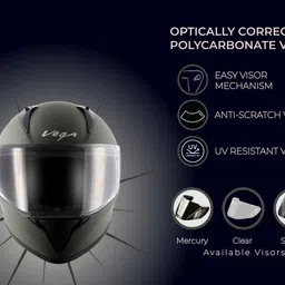 vega Bolt Motorbike Helmet image 5