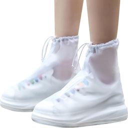 kvvtrades Shoe Covers Waterproof for Men Women Shoe Protector Polyester WHITE Boots Shoe Cover-picture-43