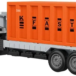 darvice Metal Head Container Truck Transport Truck Toy for Kids 2 year and above image 1