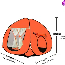 silver shine Foldable delightful patterns Popup Kids Play Tent House for Multi Purpose image 2