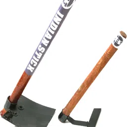 jct agrico MINI SPADE WITH WOODEN HANDLE 50CM & MINI HOEN WEEDING RAKE 35CM Garden Tool Kit-picture-10