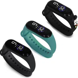 HYPERLEX 3 COMBO Stylish Digital LED Bracelet Band Wrist Watch for Kids, Boys & Men-picture-37