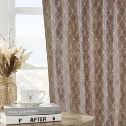 excel bazaar 152 cm (5 ft) Window Polyester Room Darkening Curtain (Pack Of 2) image 2