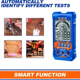 wadfow Temperature AC/DC Voltage Current Resistance Capacitance Frequency Diode Test, Digital Multimeter image 3