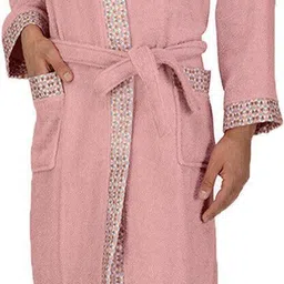 rangoli Pink XL Bath Robe-picture-19