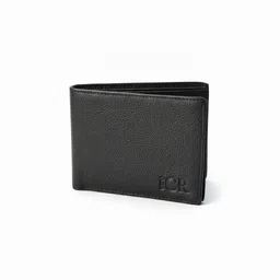 one cr Men Casual Black Genuine Leather RFID Wallet image 1