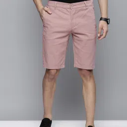 the indian garage co. Solid Men Pink Casual Shorts image 1