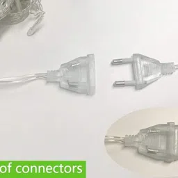 radha engineering company 12 LEDs 6 m Yellow Steady, Flickering Star Rice Lights image 4