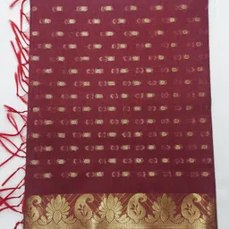the sdf india Art Silk Woven Maroon Women Dupatta image 2