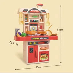 presentsale Kitchen set Pretend Play Toys Kitchen Set for Kids Cooking Toy with Accessories image 5