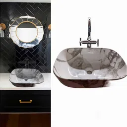 oath vision Table Top Wash Basin (18"x13" Inch). OV_04 Ceramic Table Top Basin-picture-15