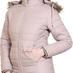 brazo Women Solid Puffer Jacket image 3