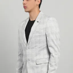 killer Men Checkered Single Breasted Casual Blazer image 3