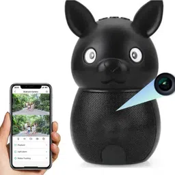 MatLogix 4k WiFi Bluetooth Speaker Full HD WiFi Camera Audio Video Recording Security Camera image 2