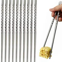 mshine Eating, Cooking, Decorative, Training Stainless Steel Chinese, Japanese, Korean, Vietnamese Chopstick image 1