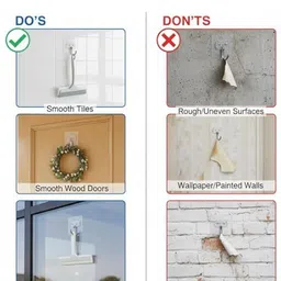 kitchen keeper Heavy Duty Self Adhesive Wall Hooks for Hanging Hook 5 image 3