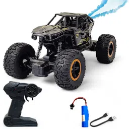 fizz Remote Control Metal Car for Kids with Mist Smoke Monster Truck rock crawler_KF7-picture-16