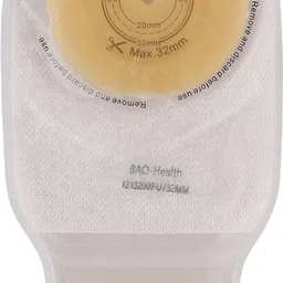 bao health One -piece open ostomy pouch for infants Velcro closure 32mm (PACK OF 5) Hydrocolloid Medical Dressing-picture-15