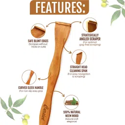 cursive Wood Tongue Cleaner image 3