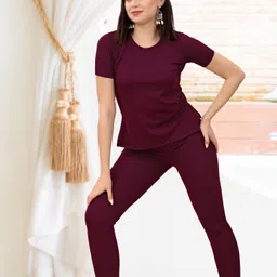 dtr fashion Solid Women Track Suit image 4