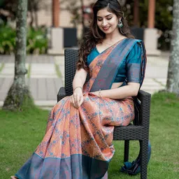 cp textile Embellished Banarasi Jacquard Saree image 5