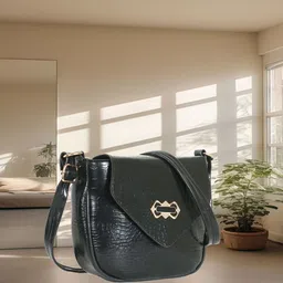 reprox Black Women Sling Bag small purse | handbag | Mobile bag | Sling bags |-picture-11