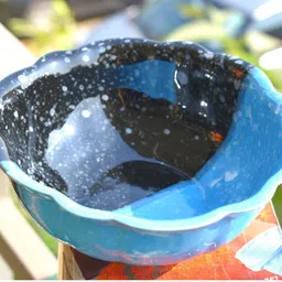 yugo Ceramic Cereal Bowl Dual Colored Ceramic Serving Bowls(7inch)| Handcrafted Salad Bowl image 3