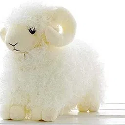 Cute Soft Fur Adorable Looking Sheep (Small) - 25 cm-image-1