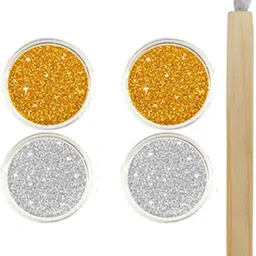 mgp fashion Professional & Personal DIY Decoration Nail Art Styling Tools Silver Golden Glitters Dust Powder Sparkling Combo Kit-picture-31