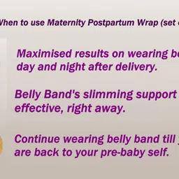 justifit Postpartum Belly Belt 3 in 1 After Pregnancy (size XL) set of 3 Back / Lumbar Support image 4