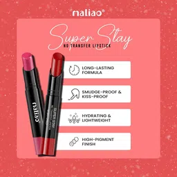 maliao Super Stay No Transfer Lipstick | Waterproof & Smudge-Proof Formula image 4