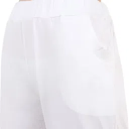 clothina Women Solid White Track Pants image 5