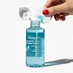mistyglam Nail Polish Remover | Acetone-free I 100 ml pack of 2 Send Any color 100Ml image 2