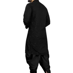 click n buy Men Cotton Rayon Kurta Dhoti Set image 2