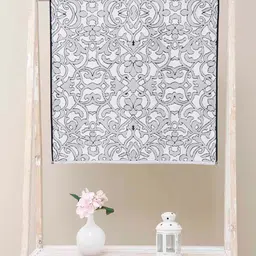Ariana White & Grey Printed 550 GSM Quick Dry Cotton Bath Towel-image-31