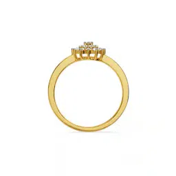 emori Women Yellow Gold Sunrise Lab Grown Diamond Ring image 2