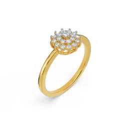 emori Women Yellow Gold Sunrise Lab Grown Diamond Ring image 3