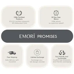 emori Women Yellow Gold Shimmery Classic Lab Grown Diamond Band image 5