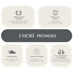 emori Women Yellow Gold Samantha Solitaire Lab Grown Diamond Ring image 5