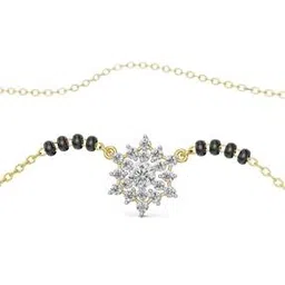 emori Women Yellow Gold Seher Lab Grown Diamond-Studded Mangalsutra-picture-23