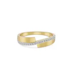 emori Women Yellow Gold Timeless Lab Grown Diamond-Studded Ring-picture-46