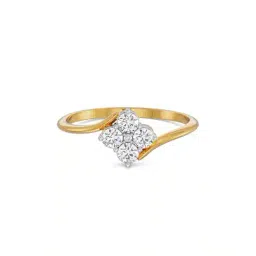 emori Women Yellow Gold Dianty Cluster Ring image 1