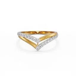 emori Women Yellow Gold Divine V Lab Grown Diamond Ring-picture-14