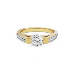 emori Women Yellow Gold Samantha Solitaire Lab Grown Diamond Ring image 1