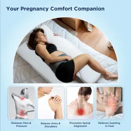 the sleep company Maternity U-Shape (46x30) Inch Pregnancy Pillow image 4